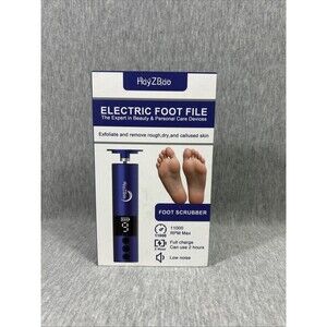 HayZBao Electric Foot File Foot Scrubber, 11000 RPM Max, New, Blue